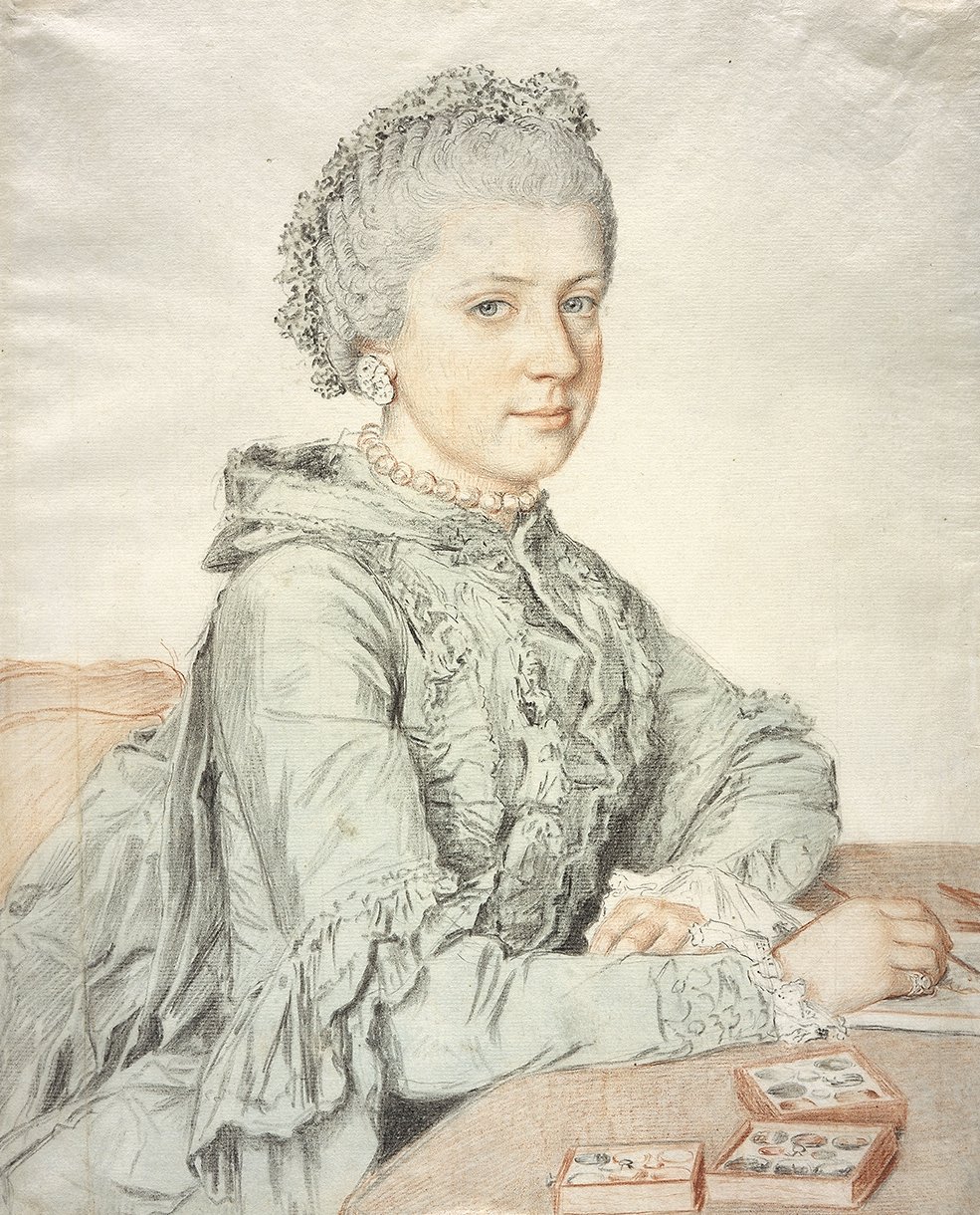 Portræt af ærkehertuginde Maria Christina af Østrig af Jean Étienne Liotard