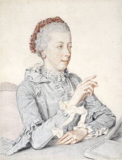 Portræt af ærkehertuginde Maria Elisabeth af Østrig af Jean-Étienne Liotard