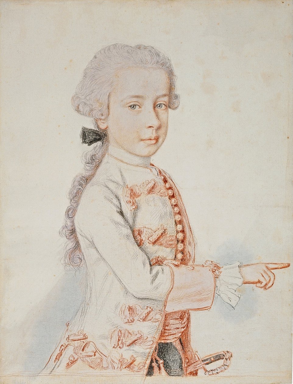 Portræt af ærkehertug Ferdinand Karl af Østrig-Este af Jean Étienne Liotard