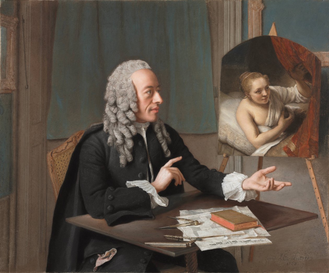 Portræt af François Tronchin (1704-1798) af Jean Étienne Liotard