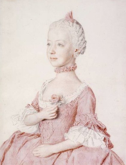 Portræt af Maria Carolina af Østrig af Jean Étienne Liotard