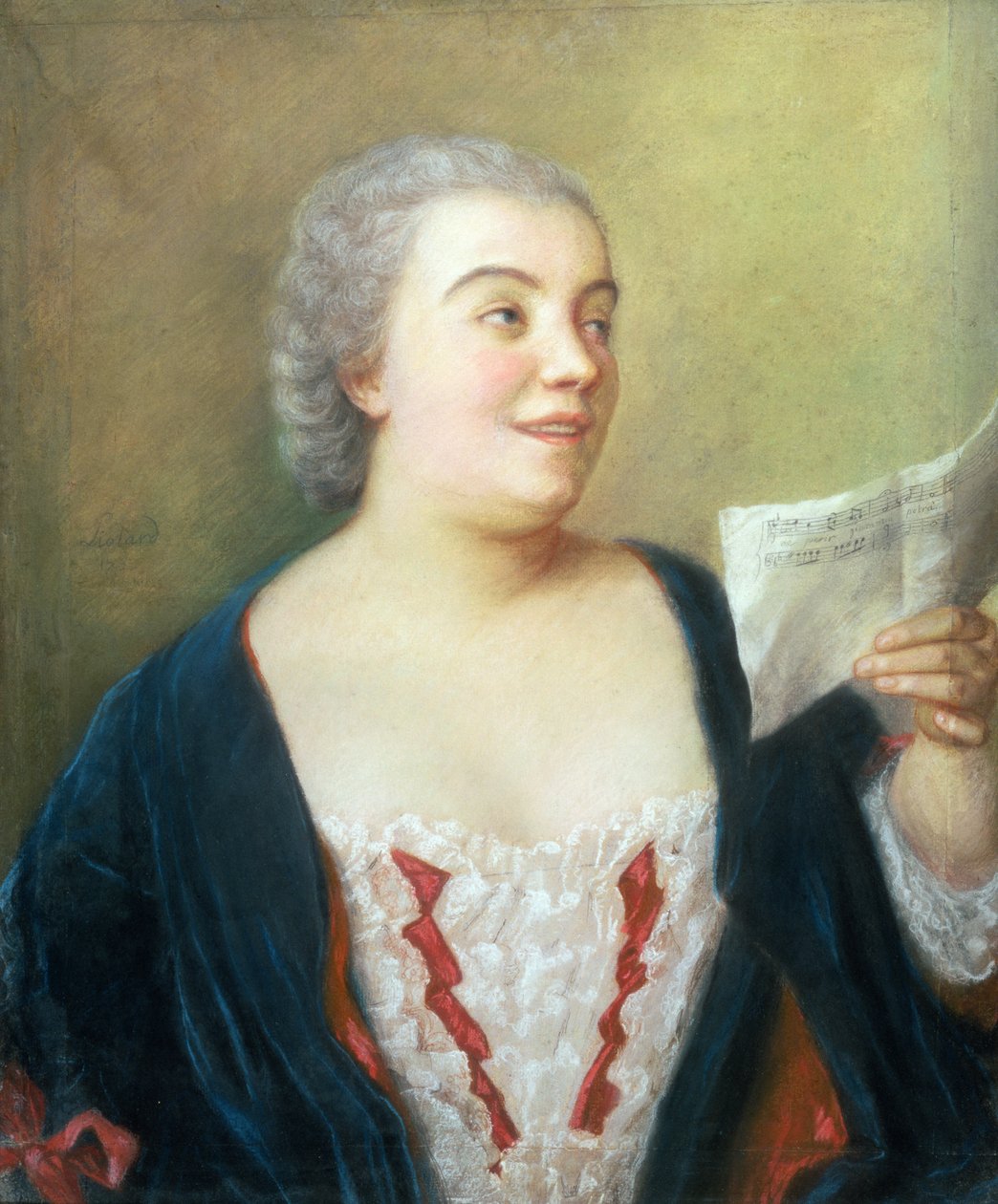 Portræt af Maria Gunning (gouache) 1749 af Jean Étienne Liotard