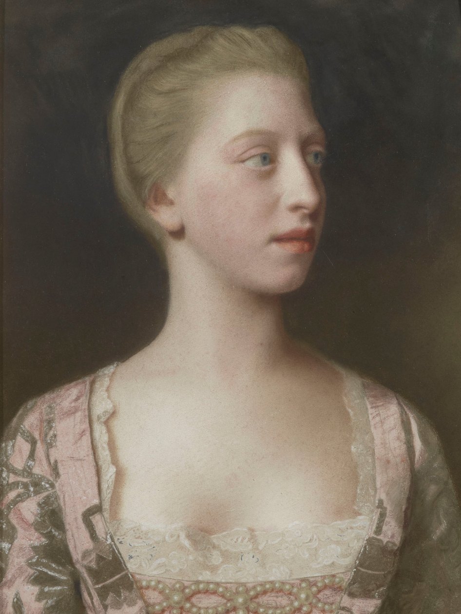 Portræt af prinsesse Augusta af Storbritannien af Jean-Étienne Liotard