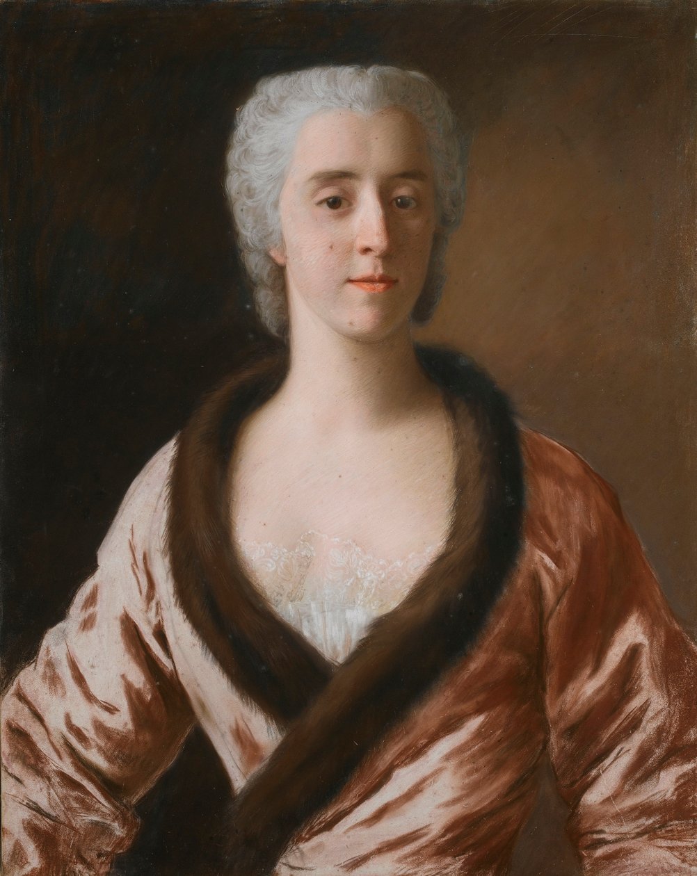 Portræt af en dame af Jean Étienne Liotard