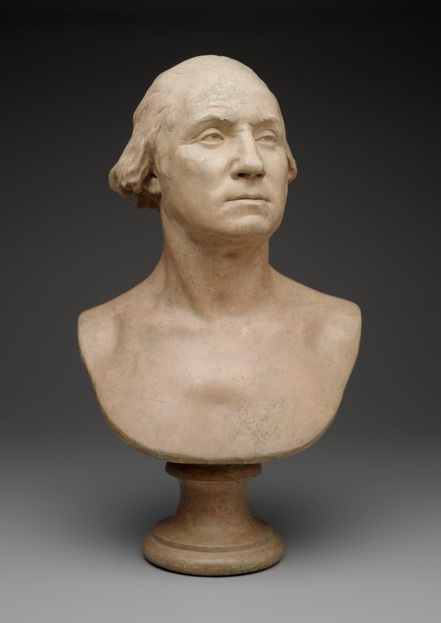 George Washington, ca. 1786 (malet gips) af Jean Antoine Houdon