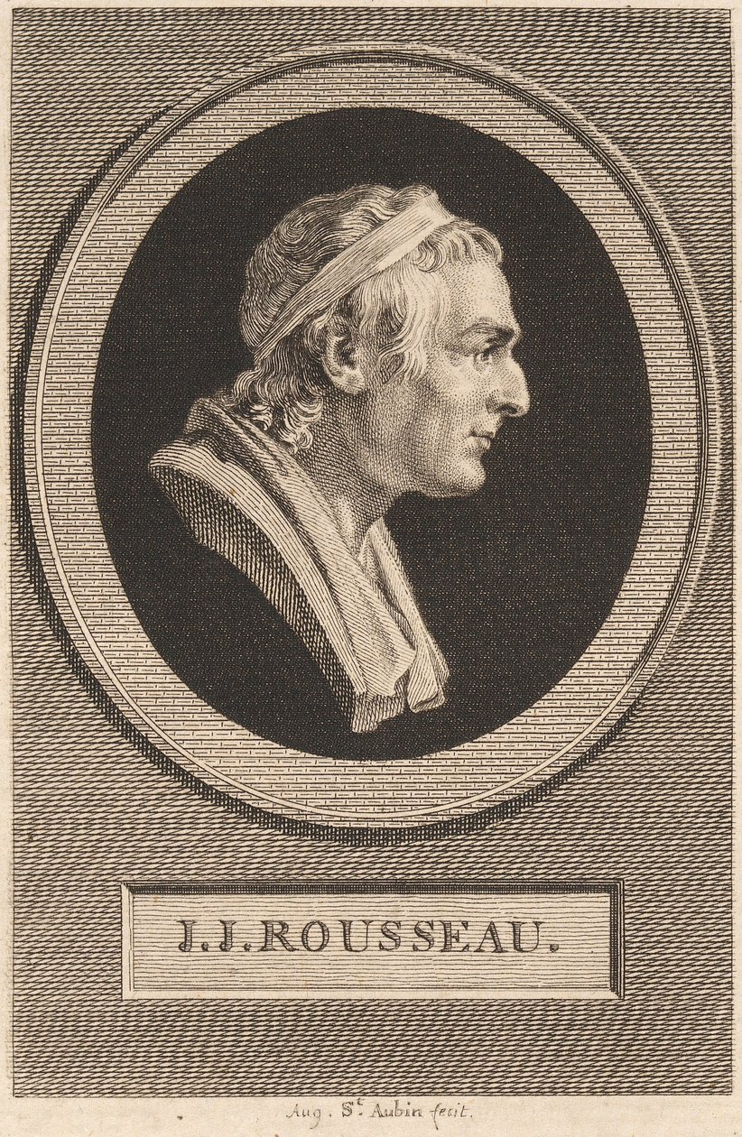 Jean-Jacques Rousseau af Jean-Antoine Houdon