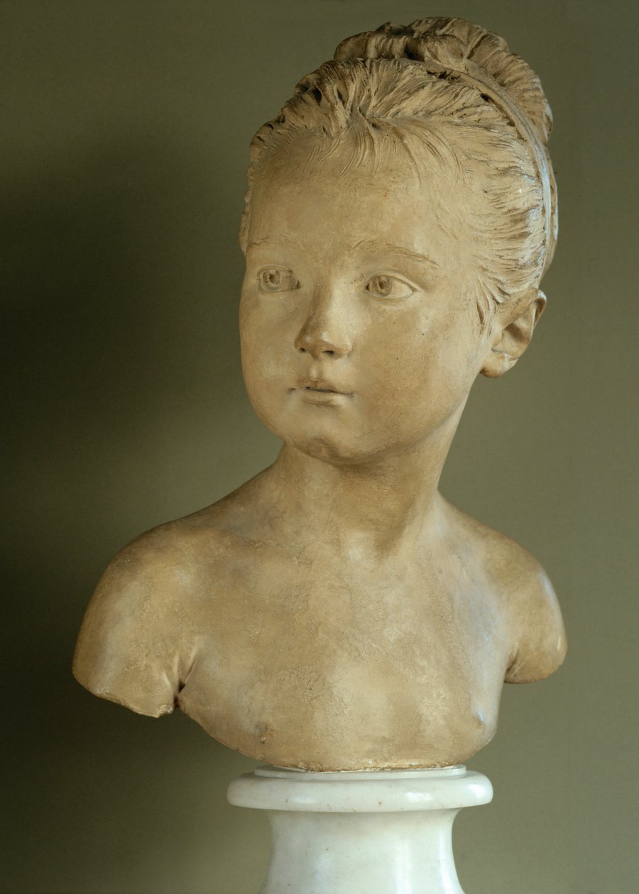 Louise Brongniart, datter af arkitekten Alexandre-Theodore Brongniart ... af Jean-Antoine Houdon