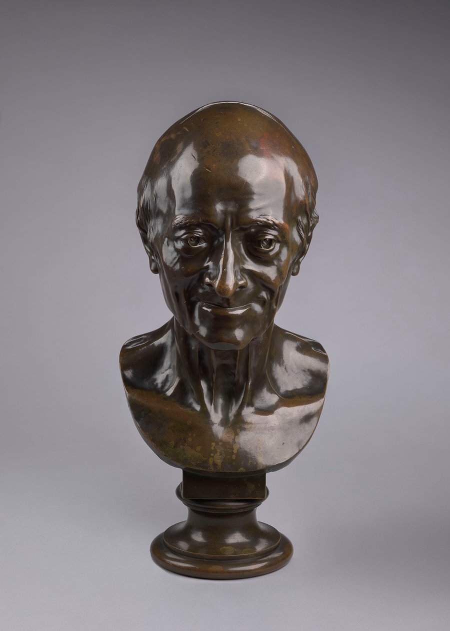 Portræt af Voltaire af Jean-Antoine Houdon
