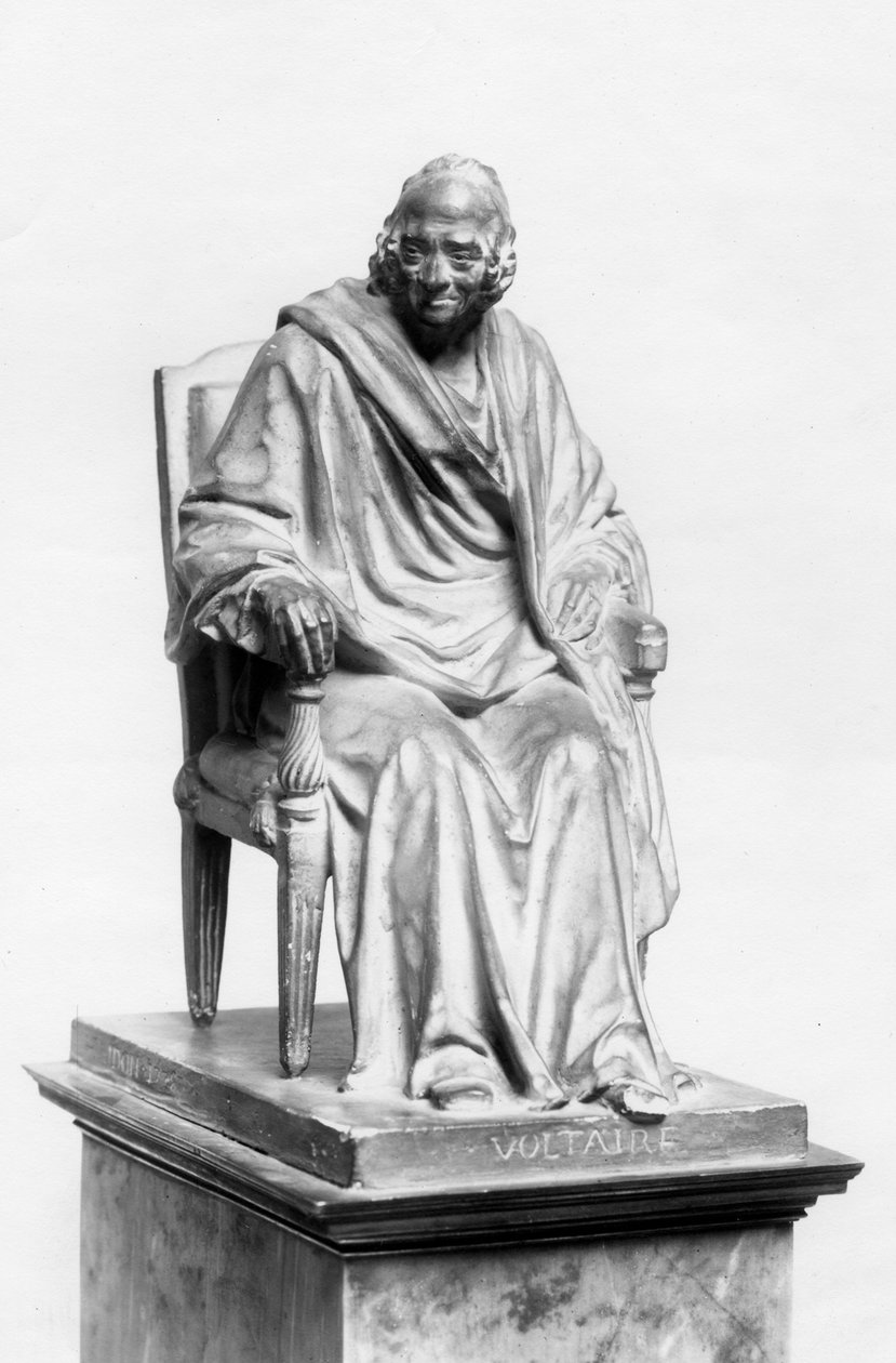 Siddende figur af Voltaire af Jean-Antoine Houdon