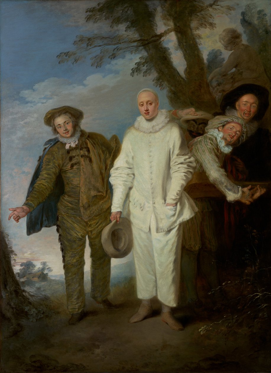 De italienske komedianter af Jean-Antoine Watteau