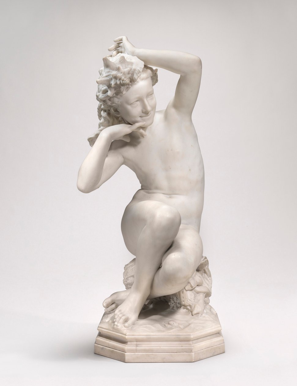 Pige med en muslingeskal, 1863-67 (marmor) af Jean Baptiste Carpeaux