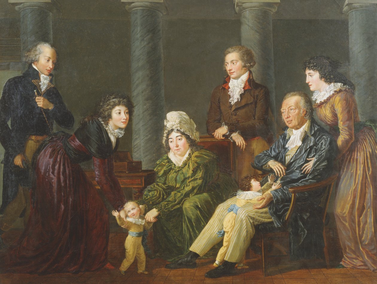 Portræt af familien af Jean Baptiste Frederic Desmarais