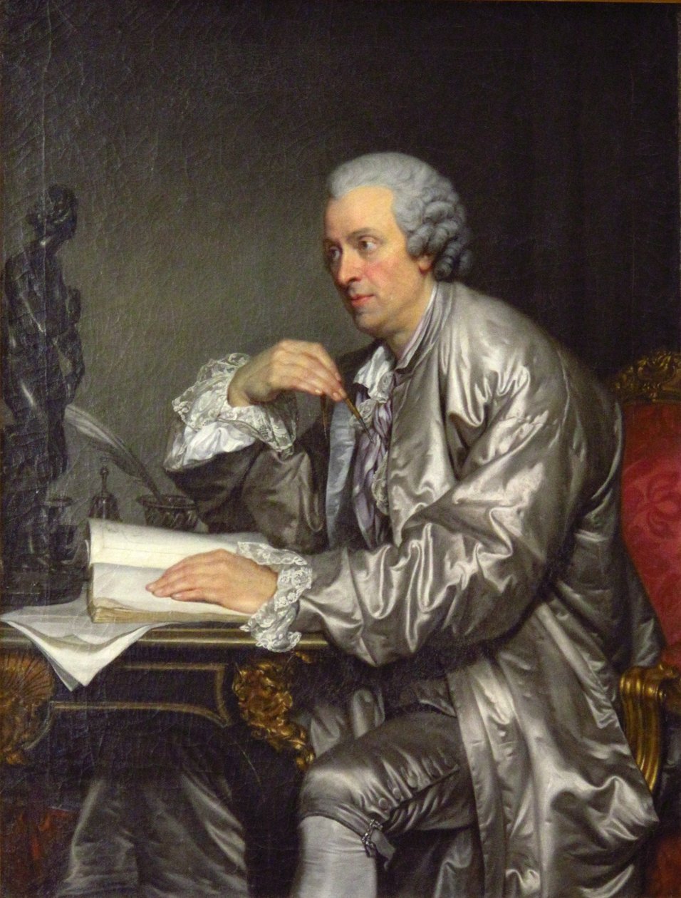 Portræt af Claude Henri Watelet af Jean Baptiste Greuze