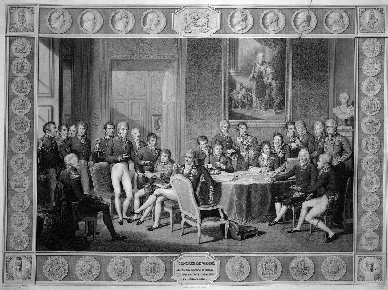 Wienerkongressen, 1814-15 (SE OGSÅ 79713) af Jean Baptiste Isabey
