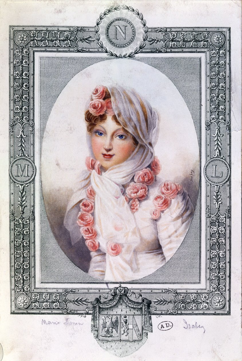 Portræt af Marie Laczinska (1786-1817) grevinde Walewska af Jean Baptiste Isabey
