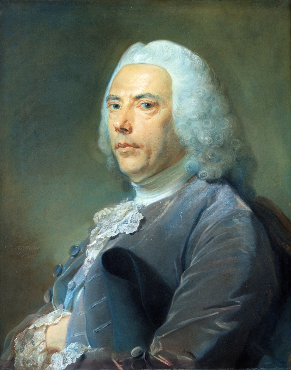 Pierre Bouguer (1698-1758) 1753 (pastel på papir) af Jean Baptiste Perronneau