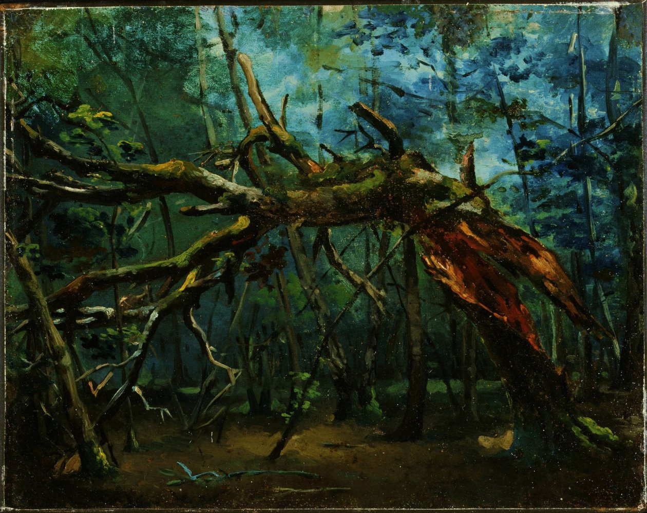 Et væltet træ af Jean-Baptiste-Camille Corot