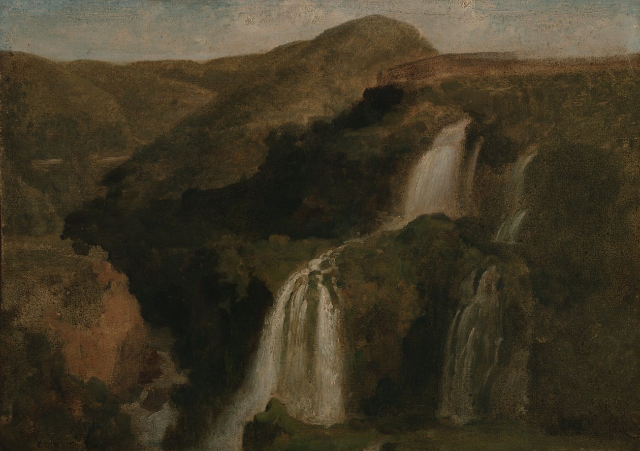 Tivoli-vandfaldene af Jean-Baptiste-Camille Corot