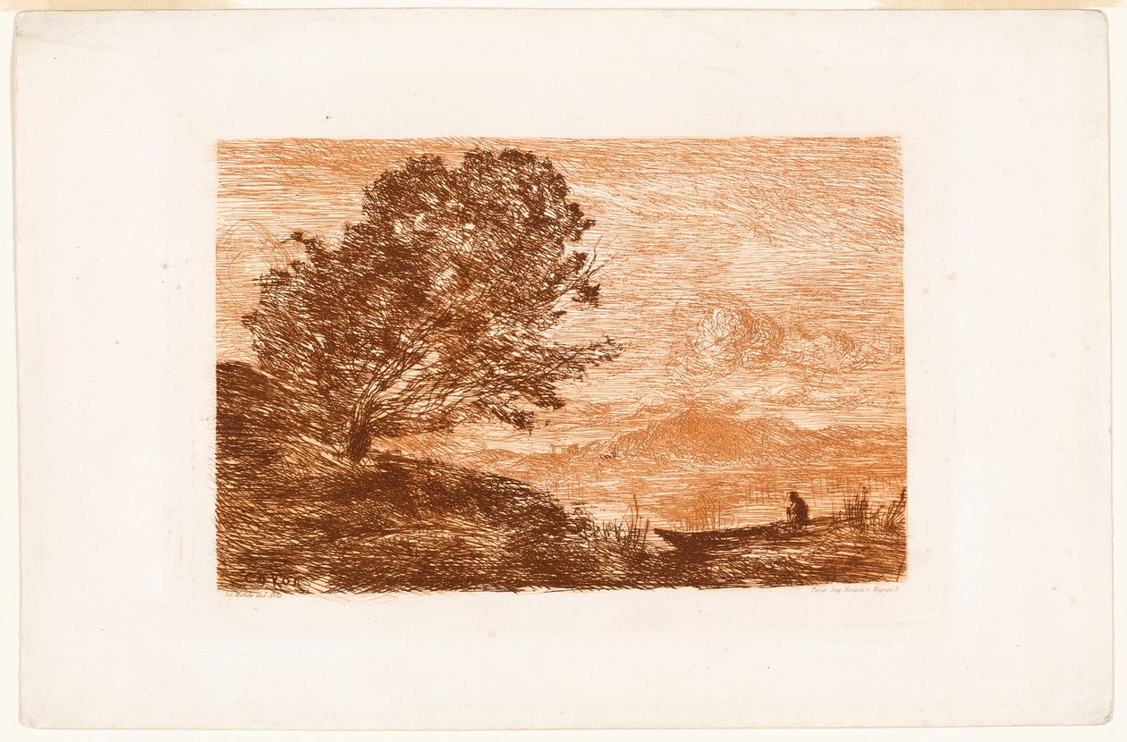 Sø i Tyrol af Jean-Baptiste-Camille Corot