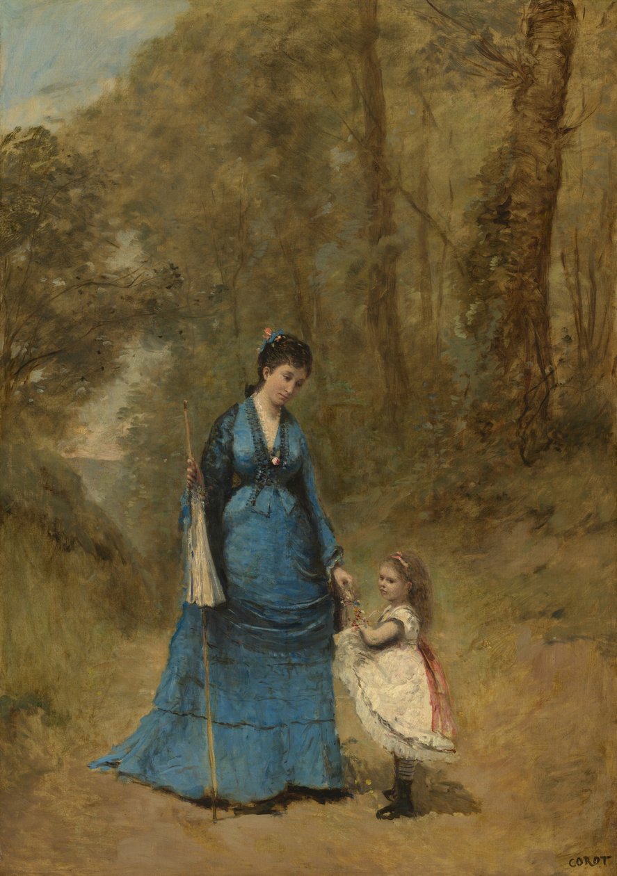 Madame Stumpf og hendes datter af Jean-Baptiste-Camille Corot