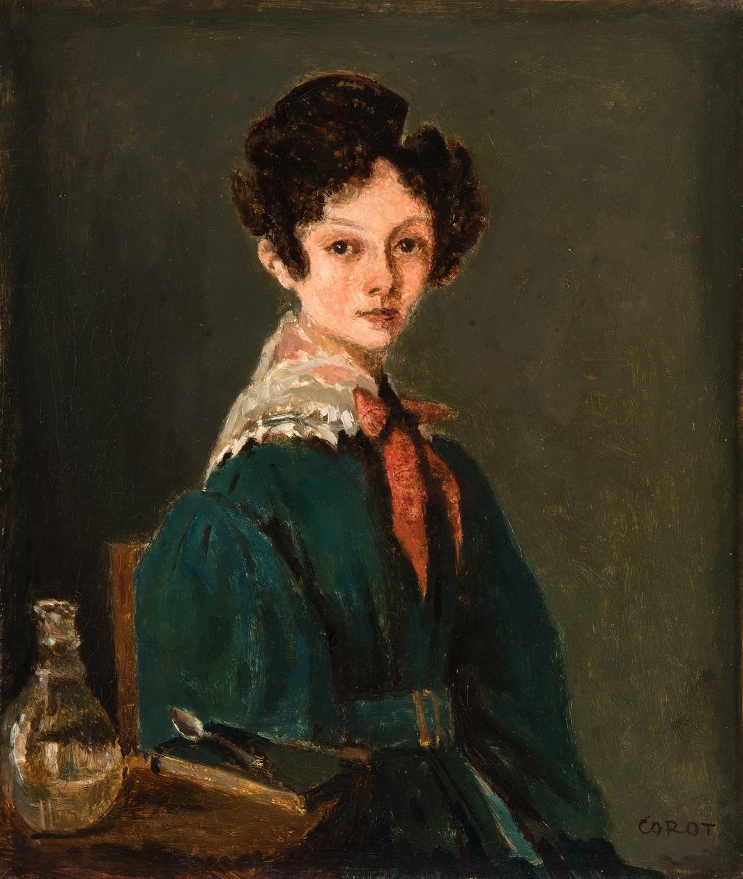 Mme Lemaistre, født Blanche Sennegon, niece af Corot (Mme Lemaistre, født Blanche Sennegon, niece af Corot) af Jean-Baptiste-Camille Corot