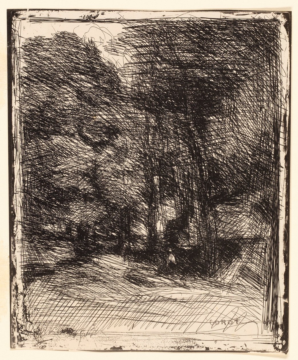 Souvenir fra Bas-Bréau af Jean-Baptiste-Camille Corot