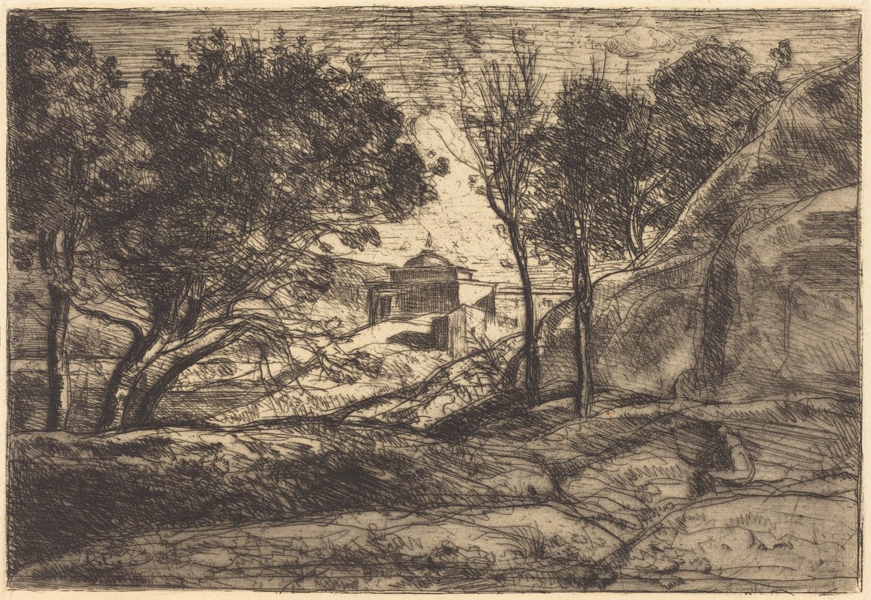 Minde fra Toscana af Jean-Baptiste-Camille Corot