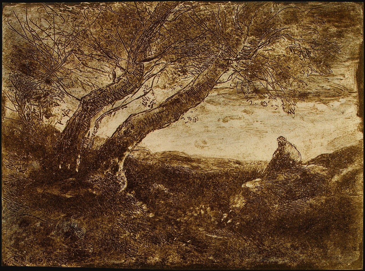 Drømmeren af Jean-Baptiste-Camille Corot