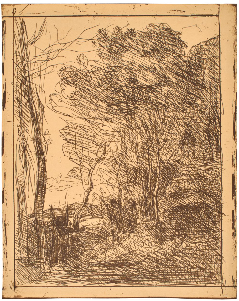 Die gallische Runde (La Ronde Gauloise) af Jean-Baptiste-Camille Corot