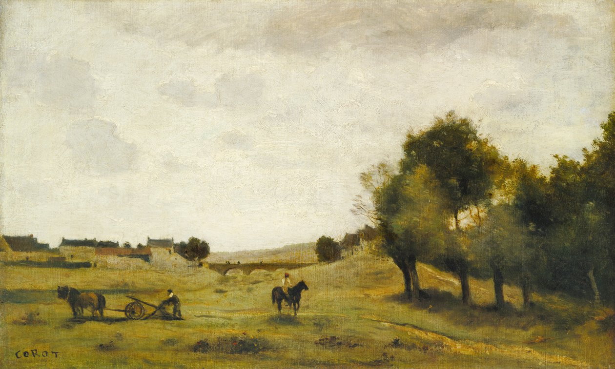 Udsigt nær Epernon af Jean-Baptiste-Camille Corot