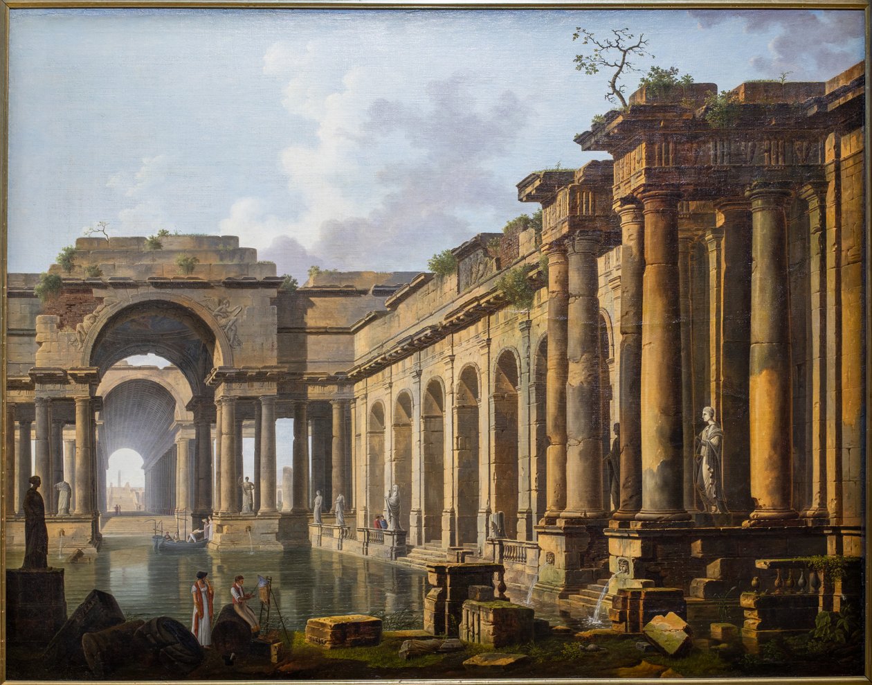 Ruinerne af et gammelt bad af Jean Baptiste Berlot