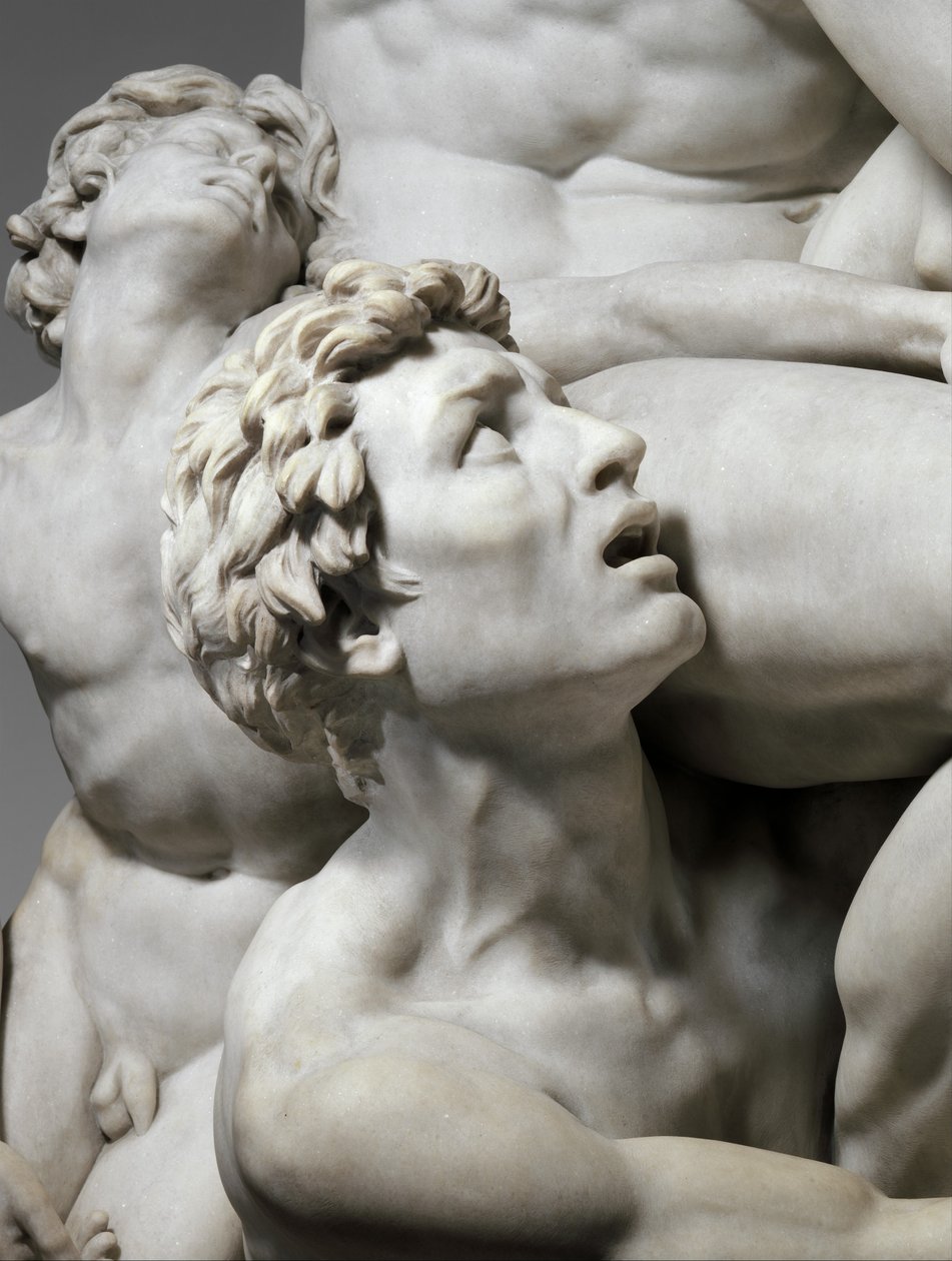 Detalje af Ugolino og hans sønner af Jean Baptiste Carpeaux