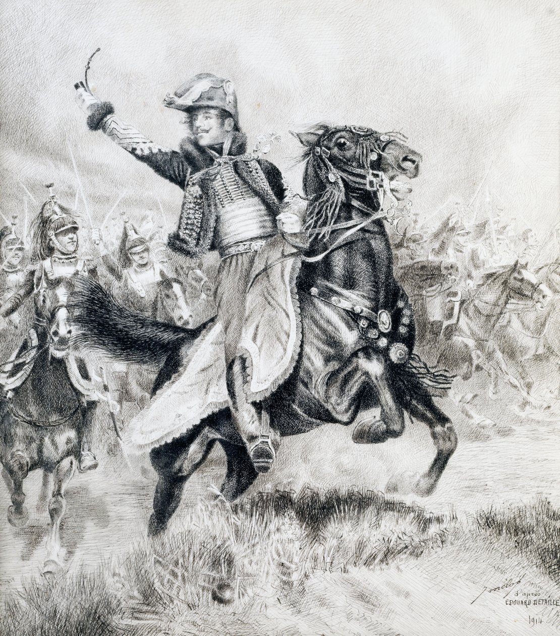 Ridesportræt af Antoine Charles Louis Lasalle (Metz, Frankrig af Jean Baptiste Edouard Detaille