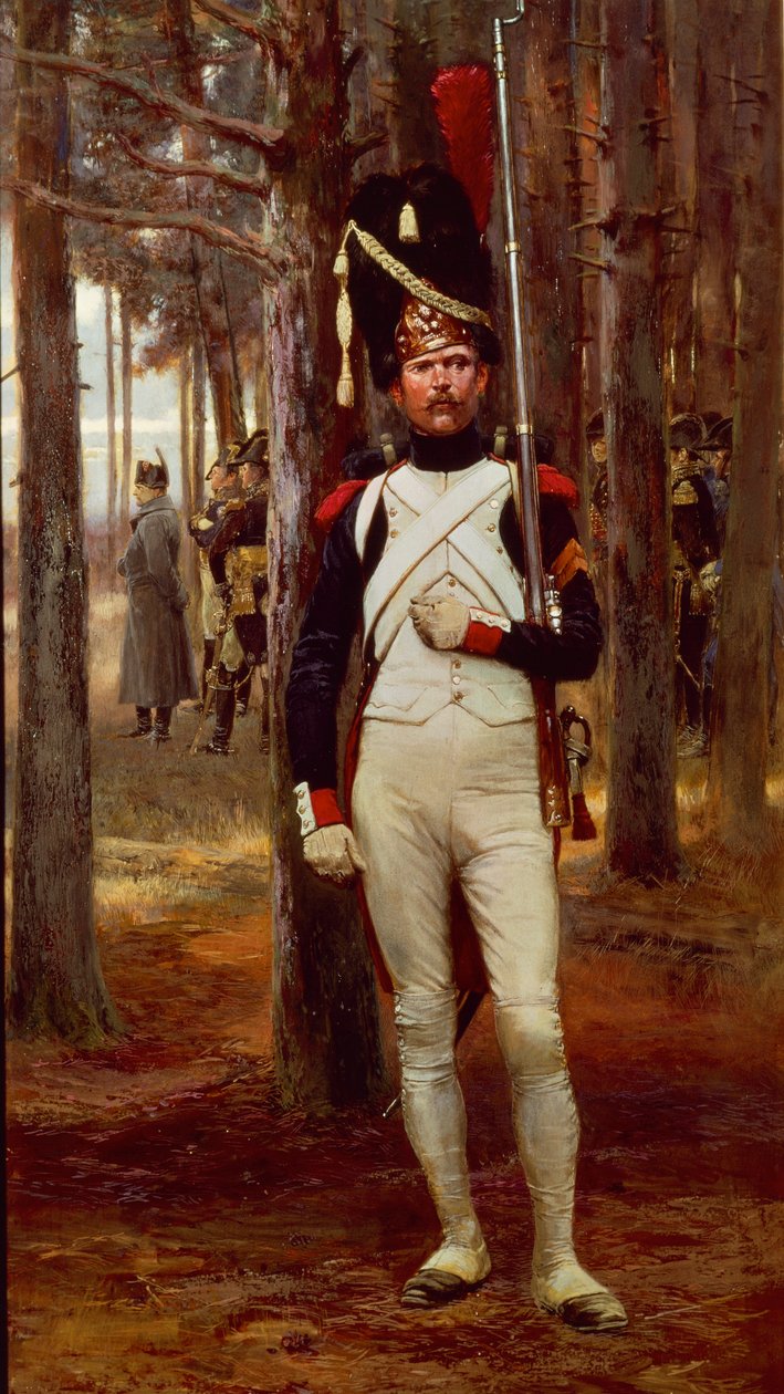 Foot Grenadier of the Imperial Guard, af Edouard Detaille af Jean Baptiste Edouard Detaille