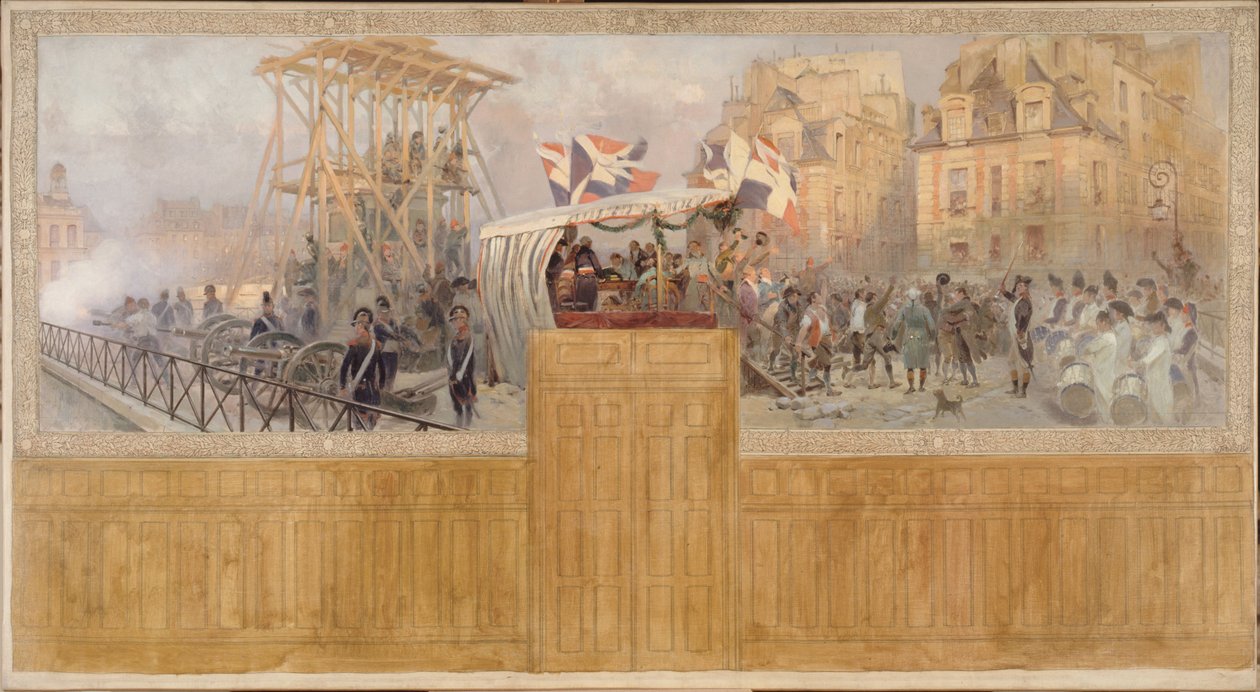 Frivillig indrullering i 1792, mellem 1901 og 1902 (olie på lærred) af Jean Baptiste Edouard Detaille