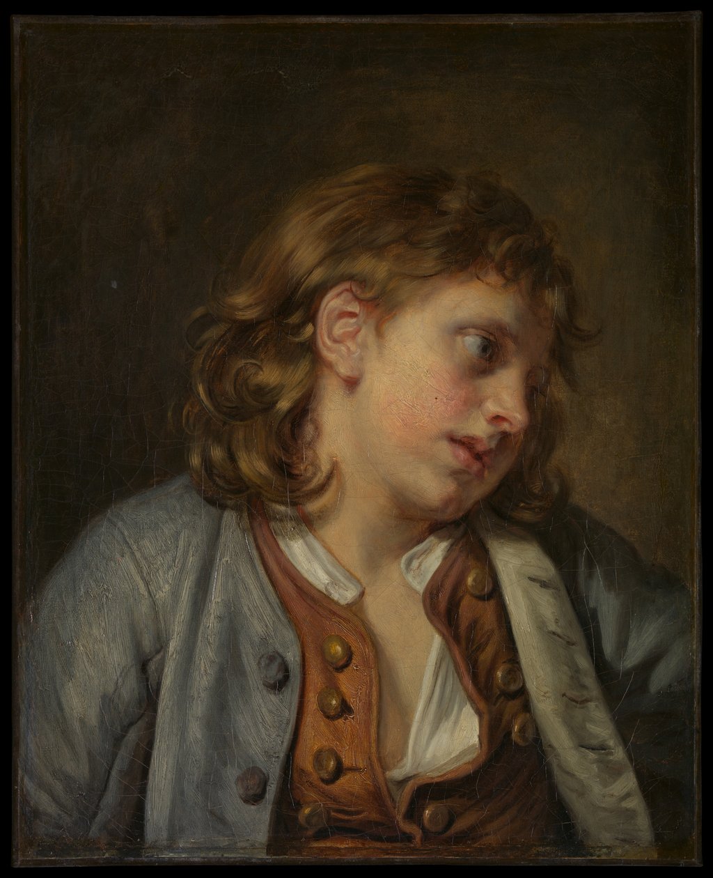 Hoved af en ung dreng af Jean-Baptiste Greuze