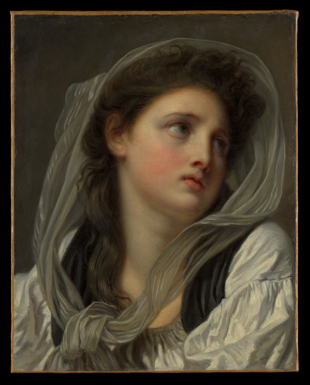 Hoved af en ung kvinde af Jean-Baptiste Greuze