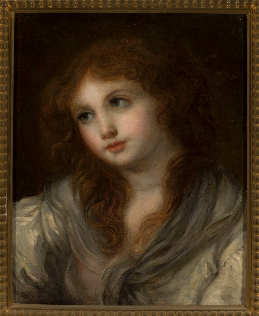 Buste af en lille pige af Jean-Baptiste Greuze