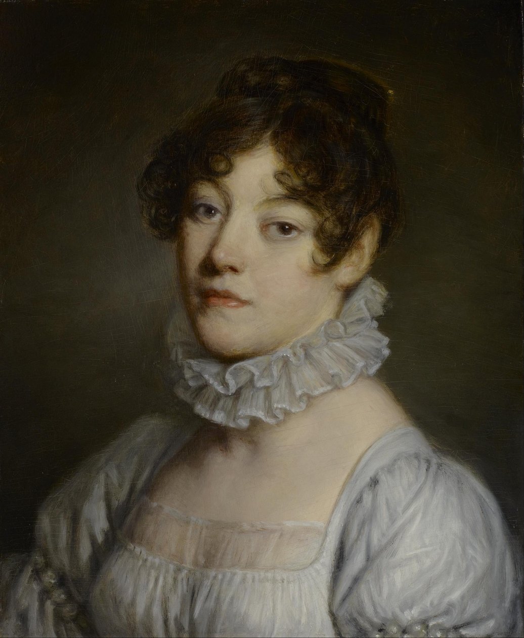 Portræt af en ung kvinde af Jean-Baptiste Greuze