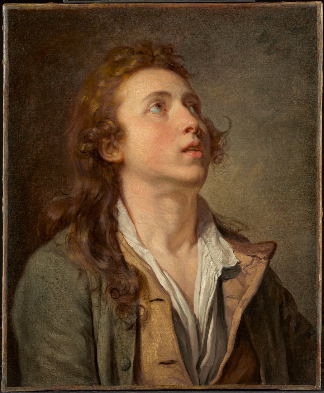 Studie af en ung mand af Jean-Baptiste Greuze