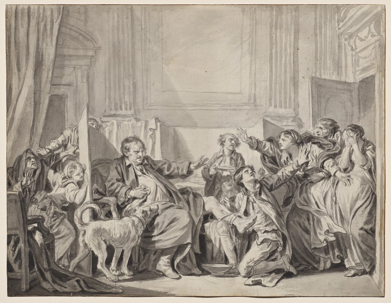 Den skyldige og angrende datter af Jean-Baptiste Greuze