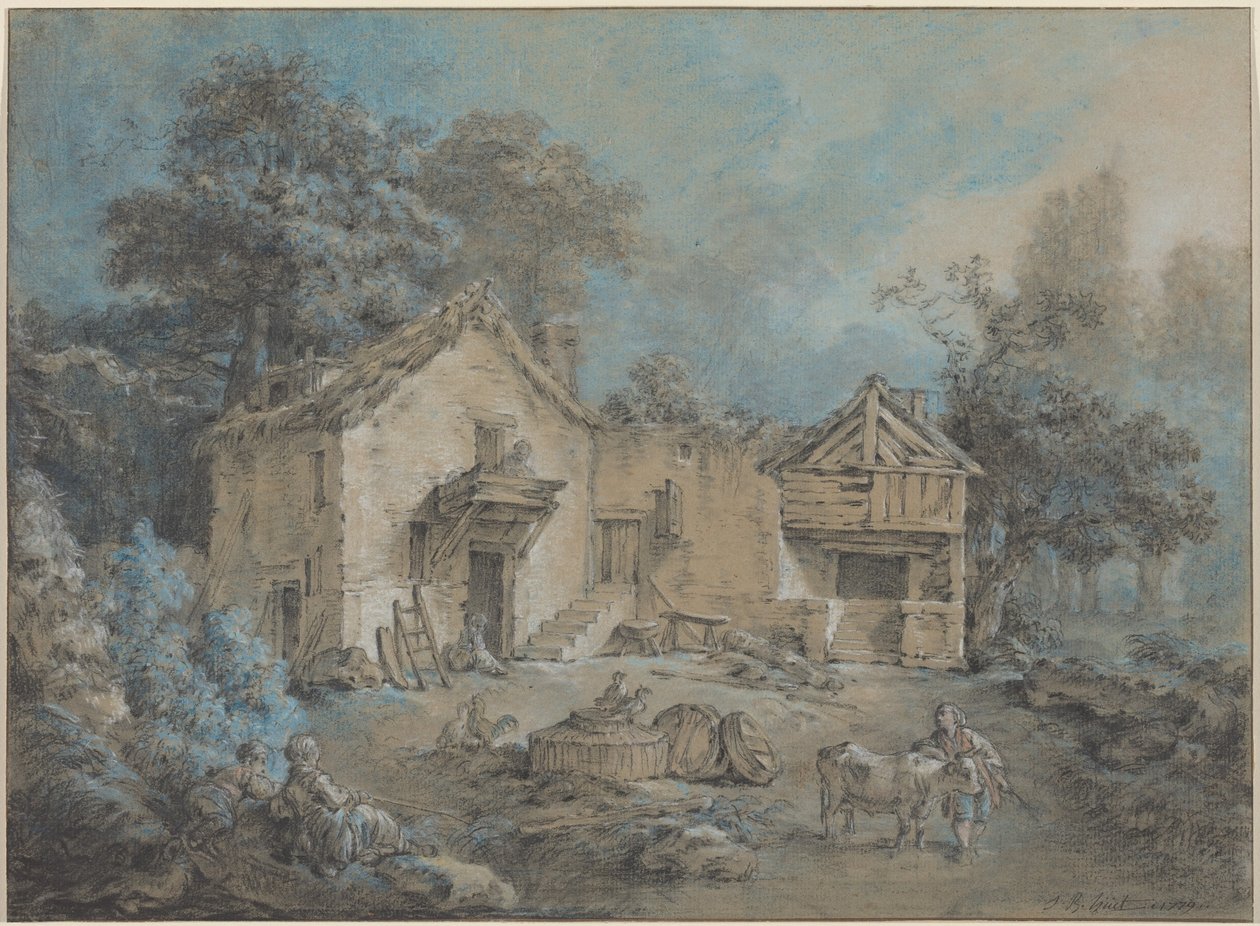 Landbrugsbillede af Jean-Baptiste Huet