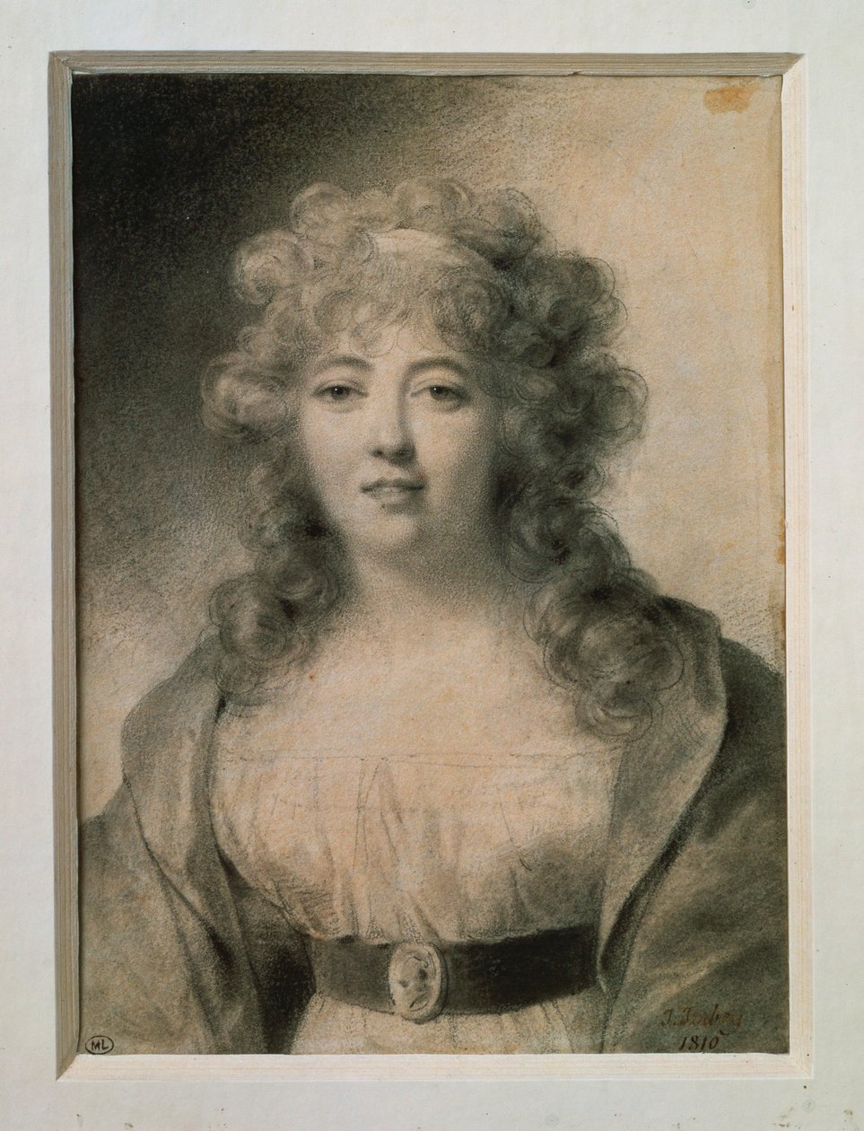 Mme de Stael, født Germaine Necker ... af Jean Baptiste Isabey