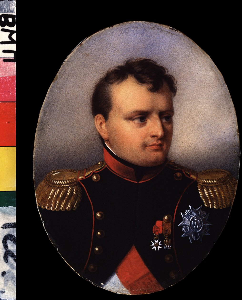 ""Portræt af kejser Napoleon I Bonaparte (1769-1821)"" Akvarel og Gouache-maleri af Jean Baptiste Isabey (1767-1855) Det tidlige 19. århundredes Institut for Russisk Litteratur IRLI (Pushkin-Huset), Sankt Petersborg af Jean Baptiste Isabey