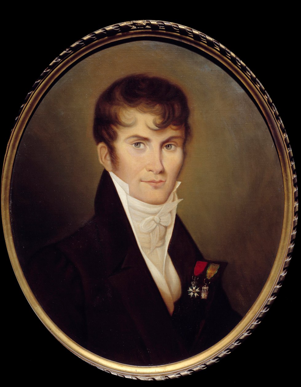 Portræt af Claude Francis, Baron de Meneval (1778-1850) sekretær for Napoleon Bonaparte. Maleri af Jean Baptiste Isabey (1767-1855) af Jean Baptiste Isabey