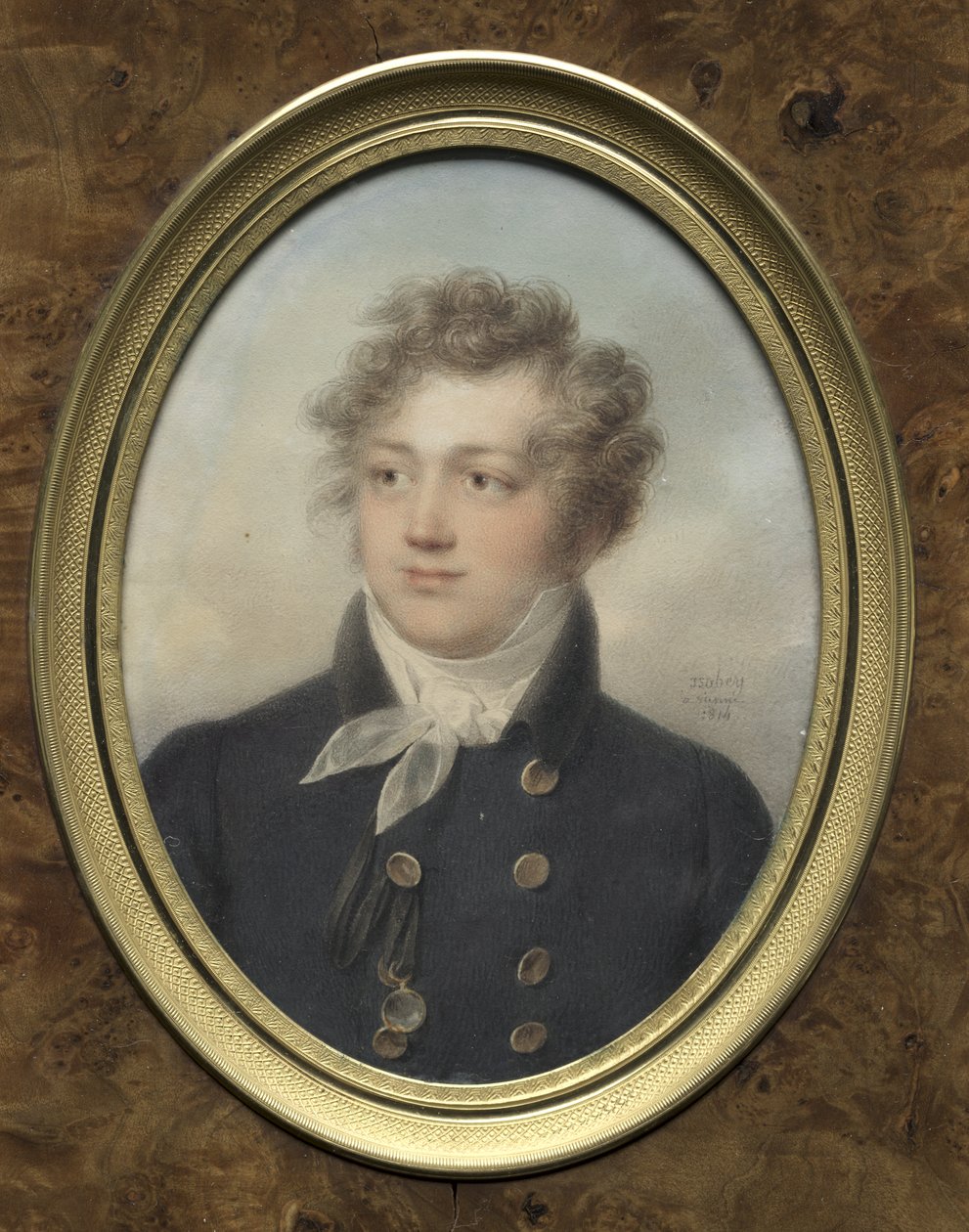 Portræt af en mand, muligvis Aleksander 1., kejser af Rusland af Jean-Baptiste Isabey