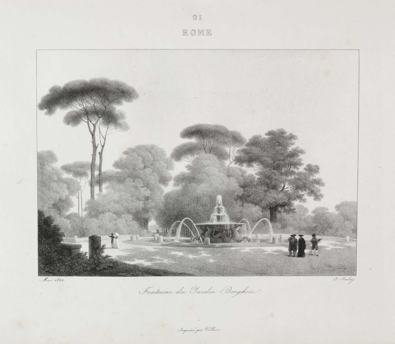 Rejse til Italien i 1822 af Jean-Baptiste Isabey