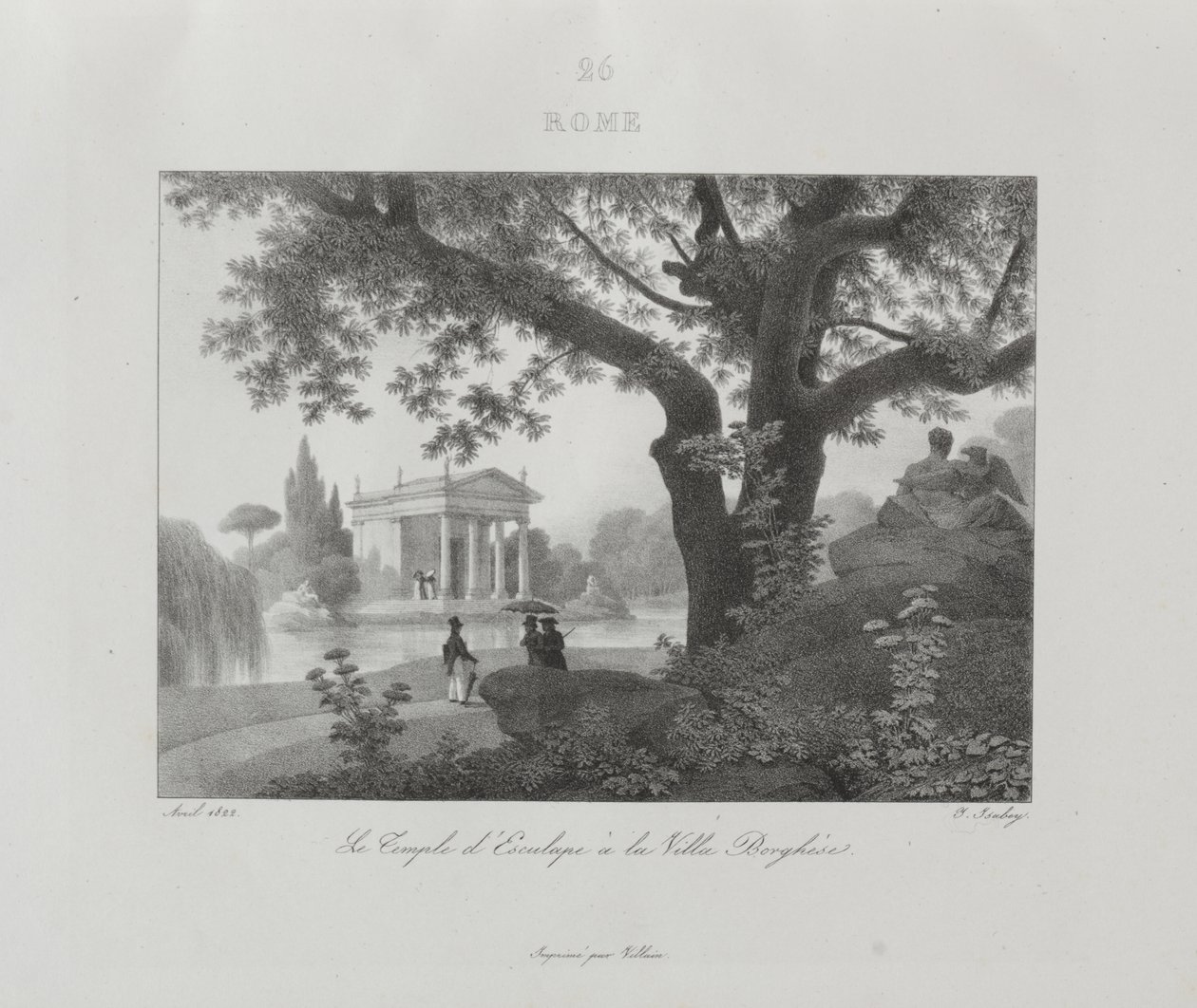 Rejse til Italien i 1822 af Jean-Baptiste Isabey
