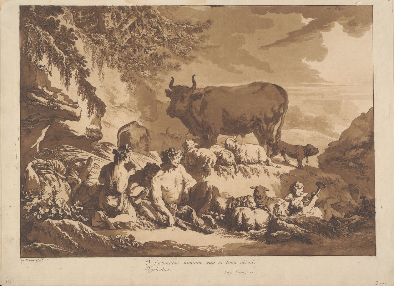 O Hvor ekstremt glade kunne landmændene være, hvis bare de ville tælle deres velsignelser af Jean-Baptiste Le Prince