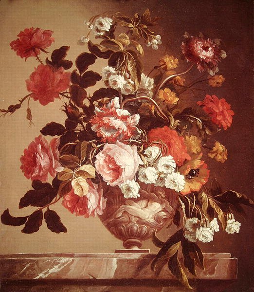 Blomster i en vase (olie på lærred) af Jean Baptiste Monnoyer